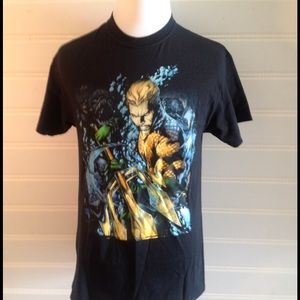 Aquaman justice league short sleeve t- shirt